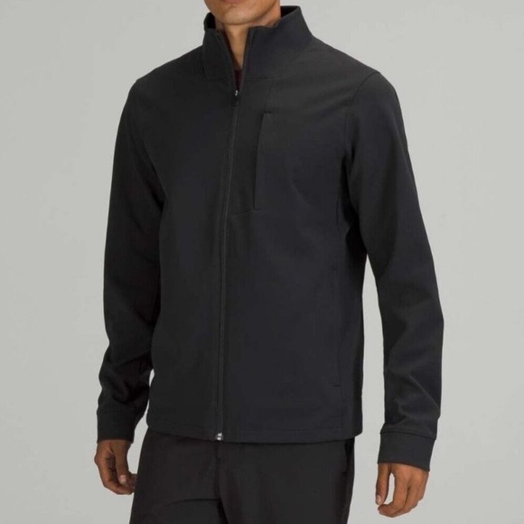 lululemon athletica Men's Black Full-Zip Bomber Jacket